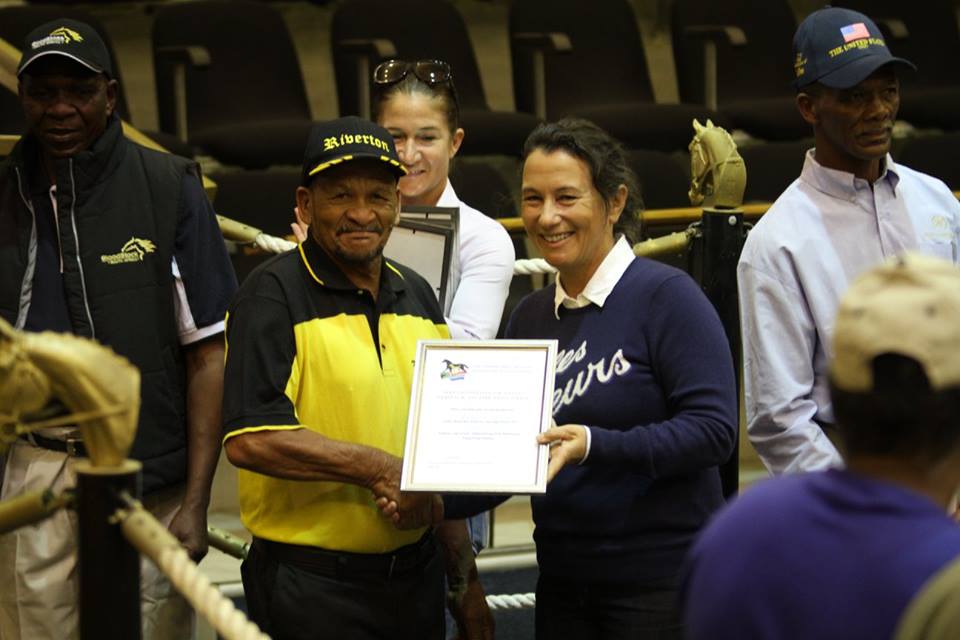 Congratulations to Mr. A. Carelse, Riverton Stud Head Groom, on receiving a Long Term Service Award from the TBA in May 2017.