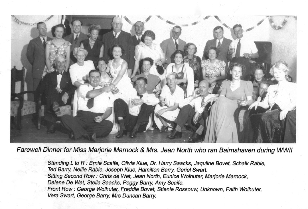 Miss Marjorie Marnoch ran Bairnshaven, Robertson during WWII
